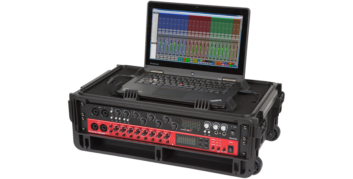 Injection Molded 2U Studio Flyer Rack Case