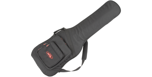Bass Gig Bag - Durable Nylon | Fits Jazz/P-Style featuring front zippered compartments for accessories and padded interior for secure bass storage.