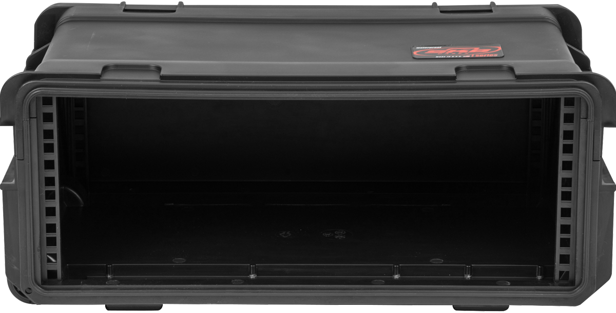 4U Injection Molded 11" Deep Rack w/Wheels, Black