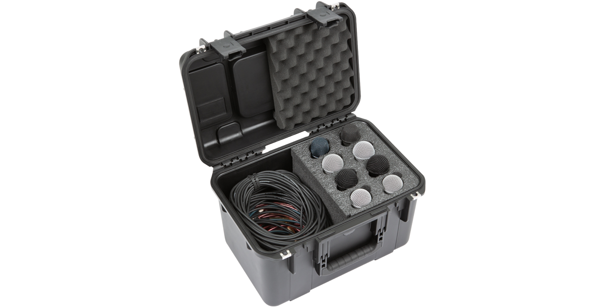 iSeries 8-Mic Case - Microphone Storage | Waterproof, Durable