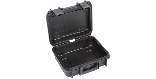 Durable iSeries 1209-4 case shown open with reinforced corners and waterproof seal, perfect for accessory kits and outdoor use.