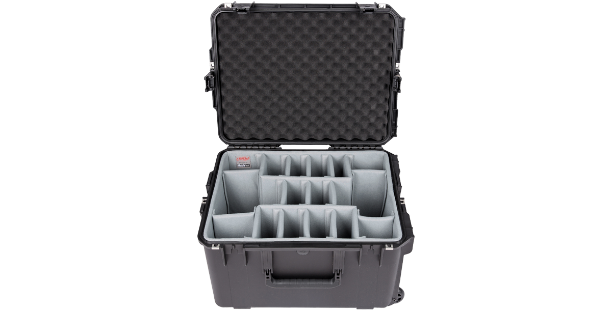 iSeries 2217-12 Case - High-Strength Waterproof with padded dividers, ideal for organizing photo and video gear in rugged conditions.