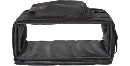 Open 3U Wireless Microphone Rack Series with 14.5" depth, soft rack design and internal mounting rails for pro audio gear.