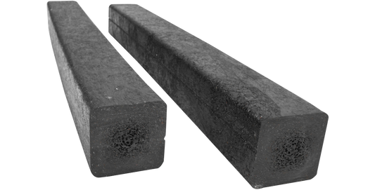 Close-up of rSeries Forklift Runners showing durable extruded plastic construction for heavy-duty use with single lid transport cases.