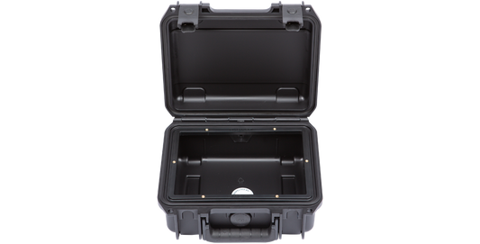 Interior view of 3i-0907-4 case showing mounting points for 3i-0907-PRK Panel Mounting Ring Kit in vacuum accessory setups.