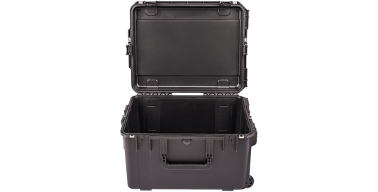 Front view of open iSeries 2217-12 Case - High-Strength Waterproof with spacious interior for secure household vacuum accessories.