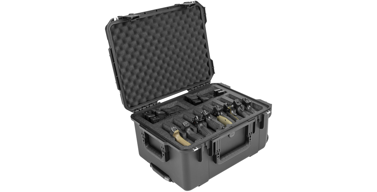 BURNY KRS-TRUTH & コフィンケース SKB iSeries Eight Handgun Case - Secure Transport | Custom Foam