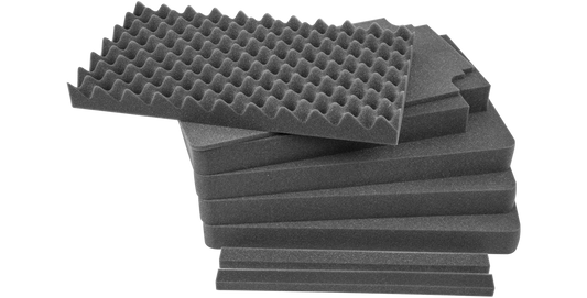 Durable Cubed Foam Replacement 3i-2011-10 with precision-cut layers and protective egg-crate top, ideal for secure storage in case inserts.