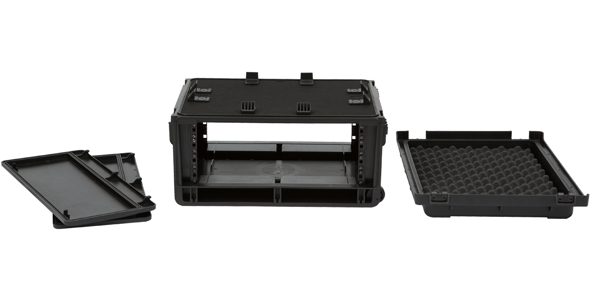 Injection Molded 4U Studio Flyer Rack Case