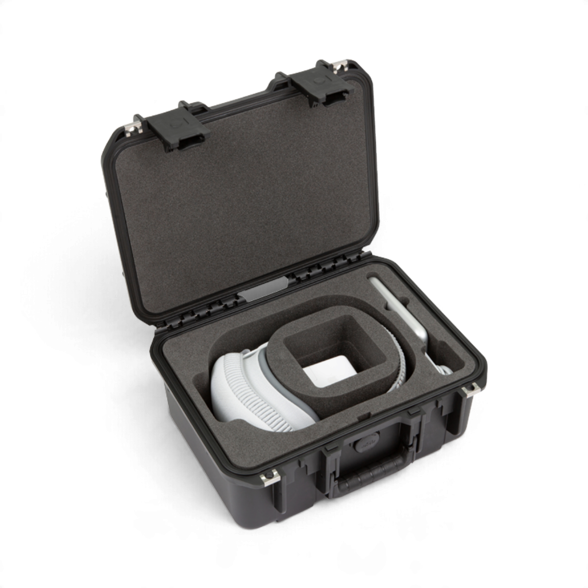 SKB Cases iSeries 1309-6 waterproof hard case for Apple Vision Pro with custom foam interior and accessory storage.