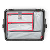 SKB Cases iSeries 2217 lid organizer with clear zippered mesh pockets and tablet sleeve for gear storage
