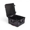 SKB Cases iSeries 2222-12 waterproof injection molded black polypropylene equipment case with open lid