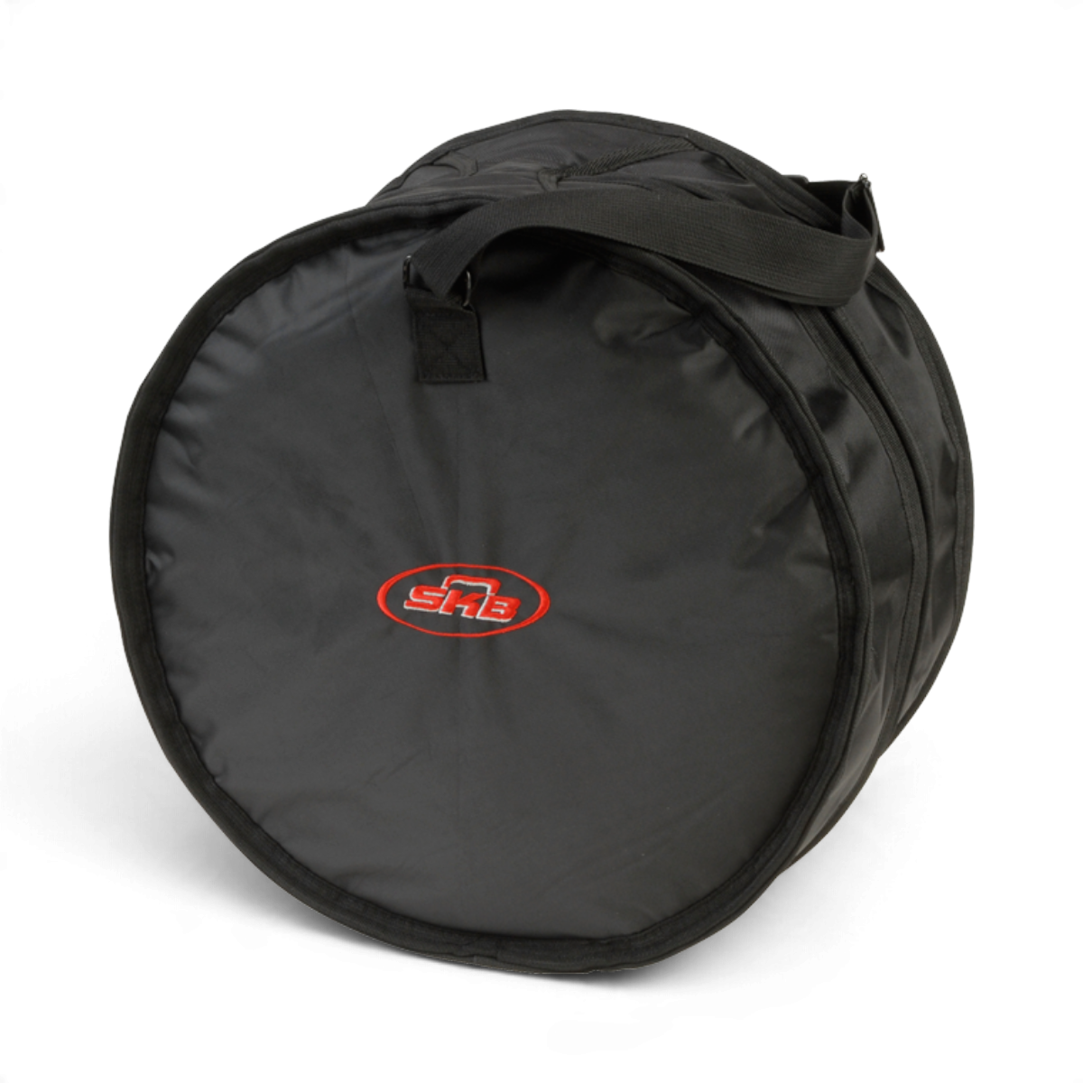 SKB Cases 6.5 x 13 inch black ballistic nylon snare drum gig bag with heavy-duty zippers and carry handle