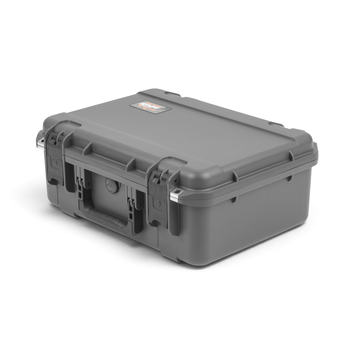 SKB Cases iSeries 1813-7 Overland waterproof storage case in charcoal grey with durable trigger latches.