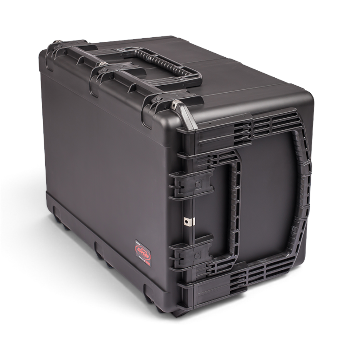 SKB Cases iSeries 3021-18 black waterproof injection molded polypropylene equipment case with heavy-duty latches.