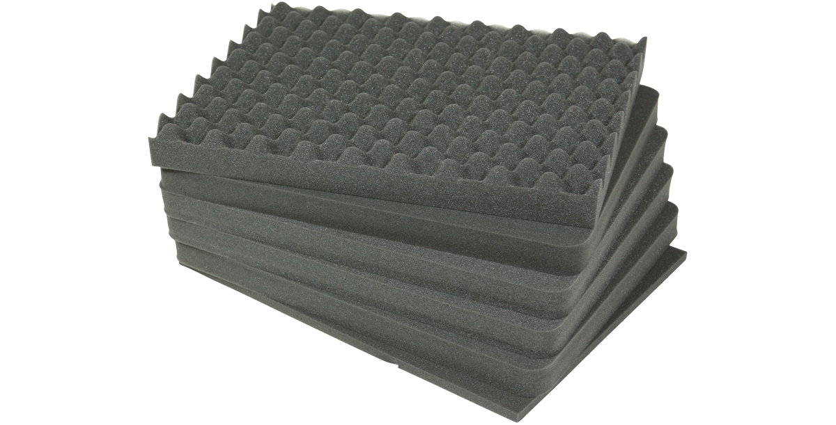 Cubed foam insert set for iSeries 1914N-8 cases, designed to fit 3i-1914N-8 models. Customizable layers offer protective cushioning for gear.