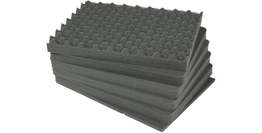 Cubed foam insert set for iSeries 1914N-8 cases, designed to fit 3i-1914N-8 models. Customizable layers offer protective cushioning for gear.