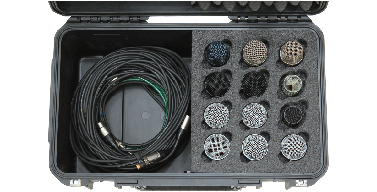Microphone Case for 12 Mics - iSeries | Durable Waterproof Design