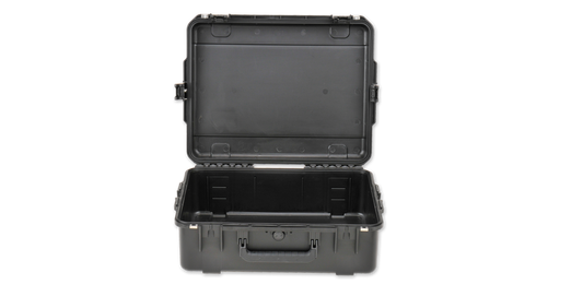 Front view of open iSeries 2217-8 Waterproof Molded Case - Durable Design, showcasing spacious interior for protective accessory storage.