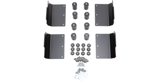 Payload Kit 150-300 lbs for 3SKB Shock Racks with brackets, shock absorbers, washers, and mounting hardware for stability and vibration control.