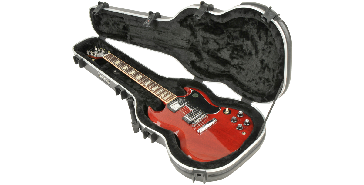 Durable SG Guitar Case - Secure Protection | Fits SG, Viper with contoured interior for electric guitars. Ideal for Gibson and Epiphone models.