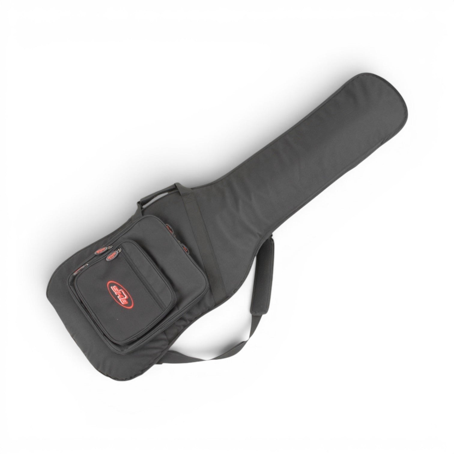 Bass Gig Bag - Durable Nylon | Fits Jazz/P-Style featuring front zippered compartments for accessories and padded interior for secure bass storage.