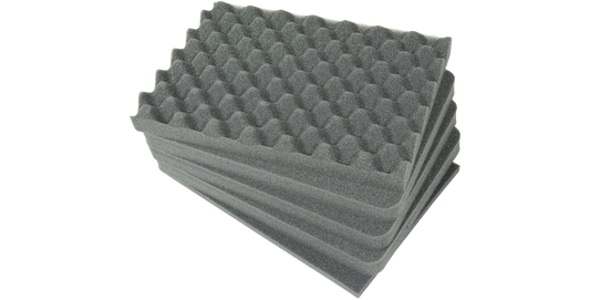 Cubed foam insert for iSeries 1510-6 case, durable and easy to cut for custom protection. Ideal accessory for single-lid case organization.