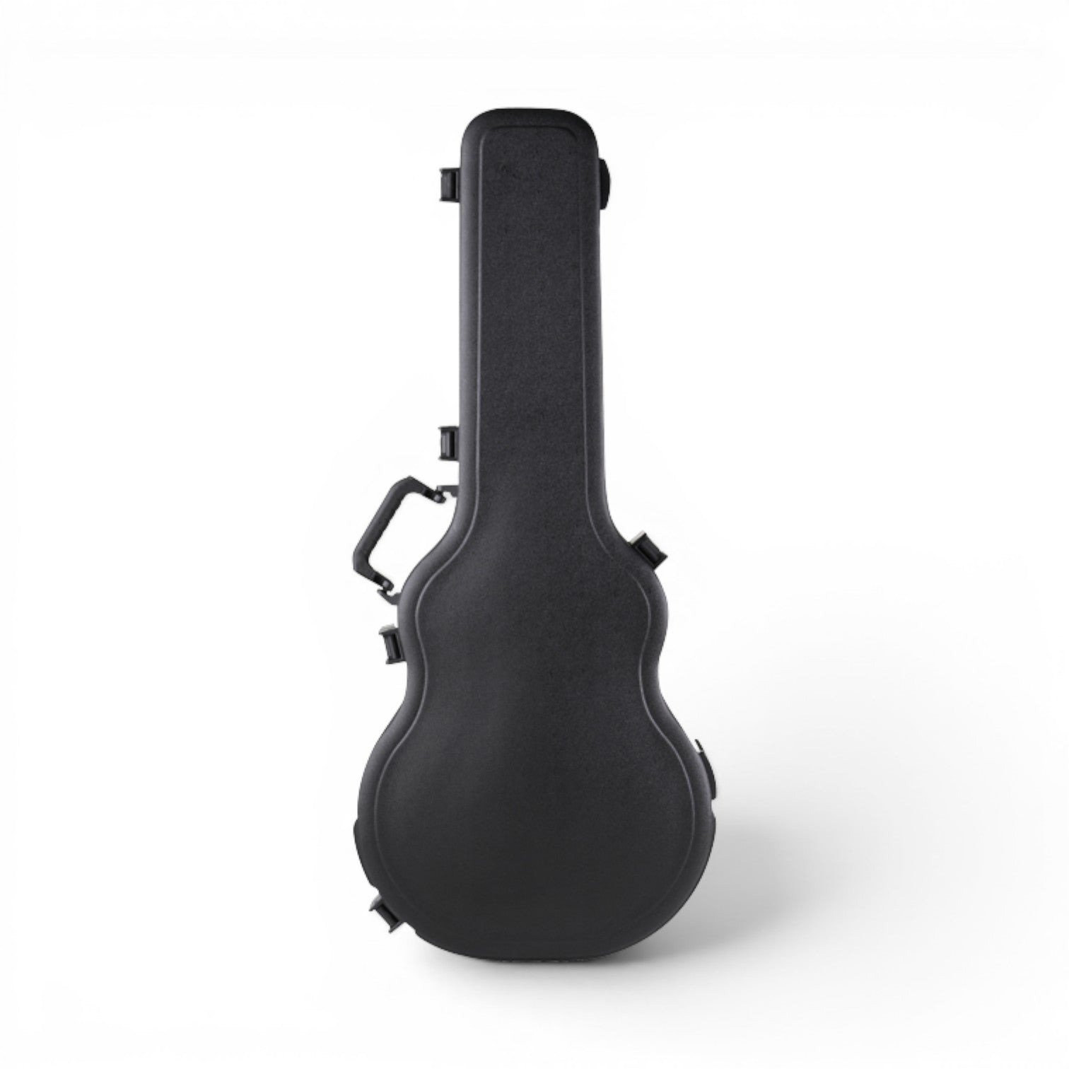 Rear view of Thin Body Guitar Case - Semi-Hollow Guitar Case with ergonomic handle and reinforced edges for safe guitar transport and storage.