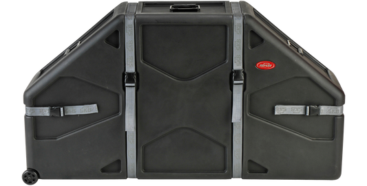 Marching Quad Quint Case with durable roto-molded shell and wheels for easy transport. Ideal drum protection for percussion gear storage.