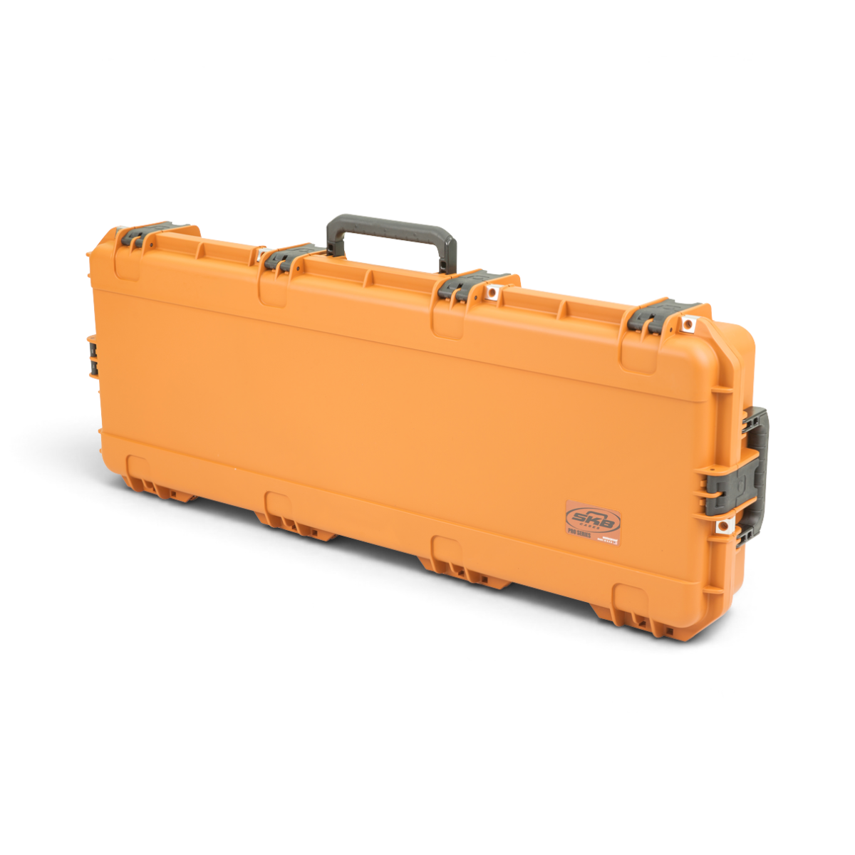 SKB Cases Pro Series medium bow case in orange, featuring a durable, waterproof, injection-molded hard shell design.