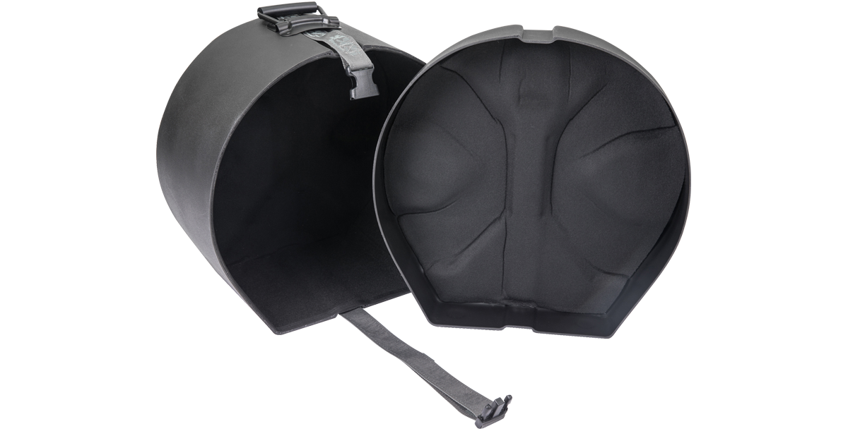 Open SKB Ultimate Drum Case Set revealing padded interior tailored for floor tom drum safety and shock absorption.