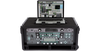 4U Studio Rack Case - Injection Molded with mounted audio gear and laptop on top, ideal for secure and portable studio setups.