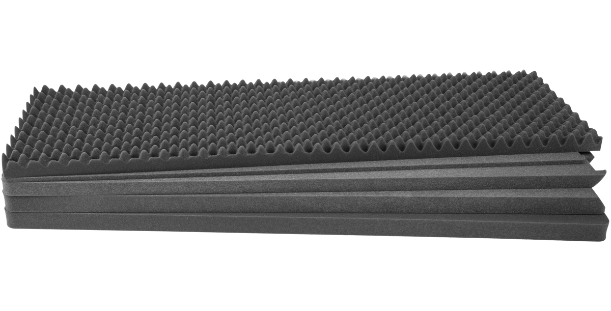 Durable layered foam insert for 3i-6018-8 case, designed for optimal protection and fit in vacuum accessory kits and single-lid case inserts.