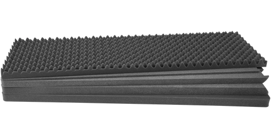 Durable layered foam insert for 3i-6018-8 case, designed for optimal protection and fit in vacuum accessory kits and single-lid case inserts.