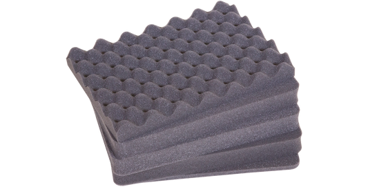 Cubed foam insert for 3i-1309-6 case, high-density custom-fit accessory for secure storage and protection of vacuum or appliance parts.