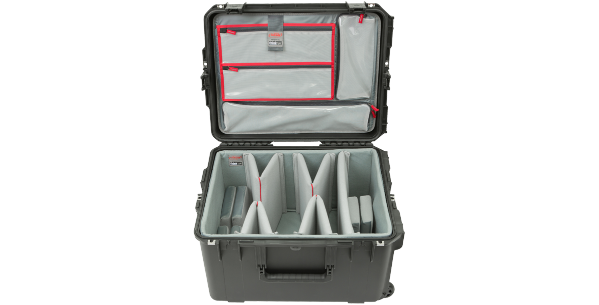 iSeries 2217-12 Case - High-Strength Waterproof with padded dividers and lid organizer for photo and video accessory storage.