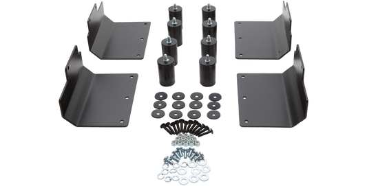 Heavy Duty Payload Kit for 3SKB Shock Racks includes load spreaders, shock mounts, and fasteners for 150-300 lbs capacity and vibration isolation.