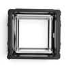 20-Inch Rolling Shock Rack - Protective Case with open front view showing internal rack frame and elastomeric shock mounts for secure stacking.