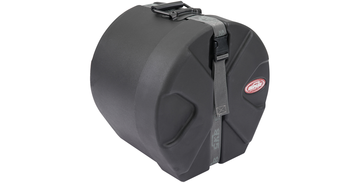 SKB Drum Package - Ultimate Drum Case Set with durable cylindrical design and secure strap for tom drum protection and transport.