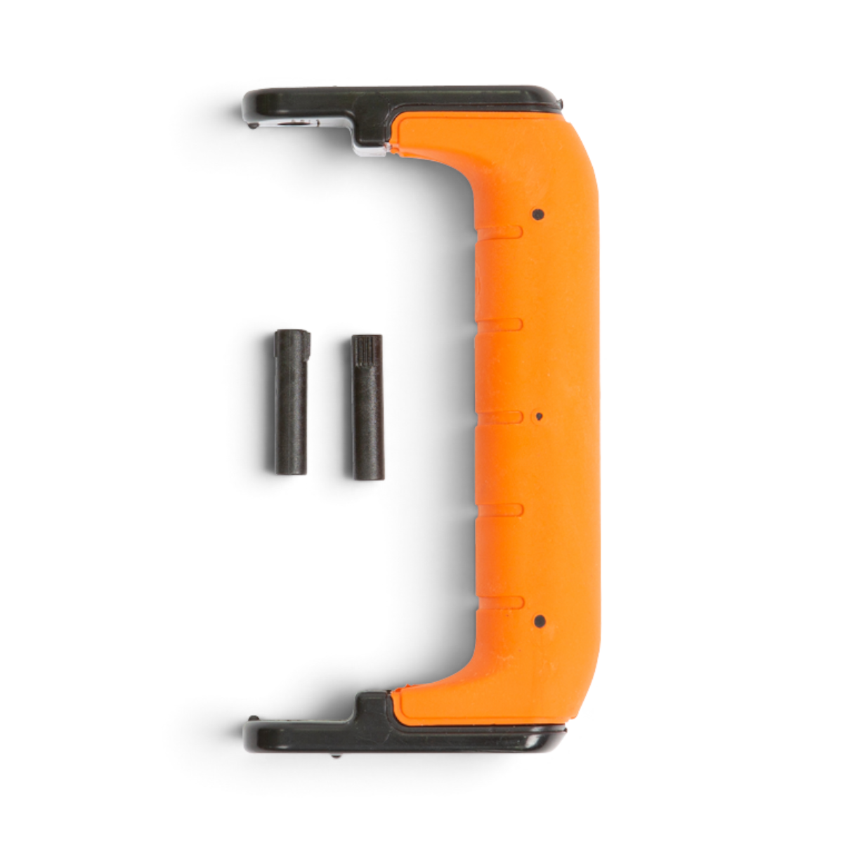 SKB Cases iSeries HD73 small replacement handle in orange with two black mounting pins for protective equipment cases