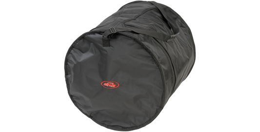 Bass Drum Gig Bag - 18 x 20 with durable ballistic nylon and dual zippers for secure drum protection. Ideal for percussion transport and storage.
