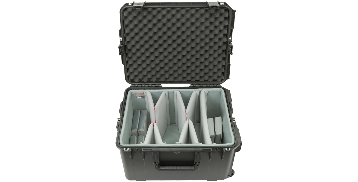 Open iSeries 2217-12 Case - High-Strength Waterproof with customizable foam dividers for secure video equipment storage.