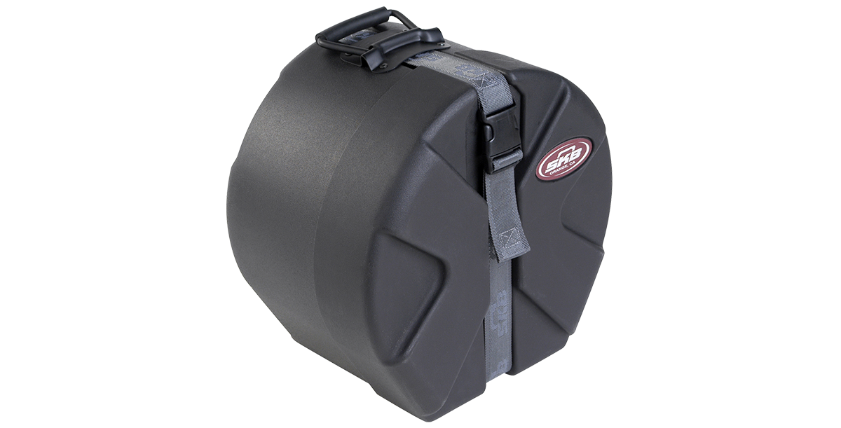 Angled view of 6 x 10 Snare Drum Case showing rugged design and reinforced edges for maximum drum protection and portability.