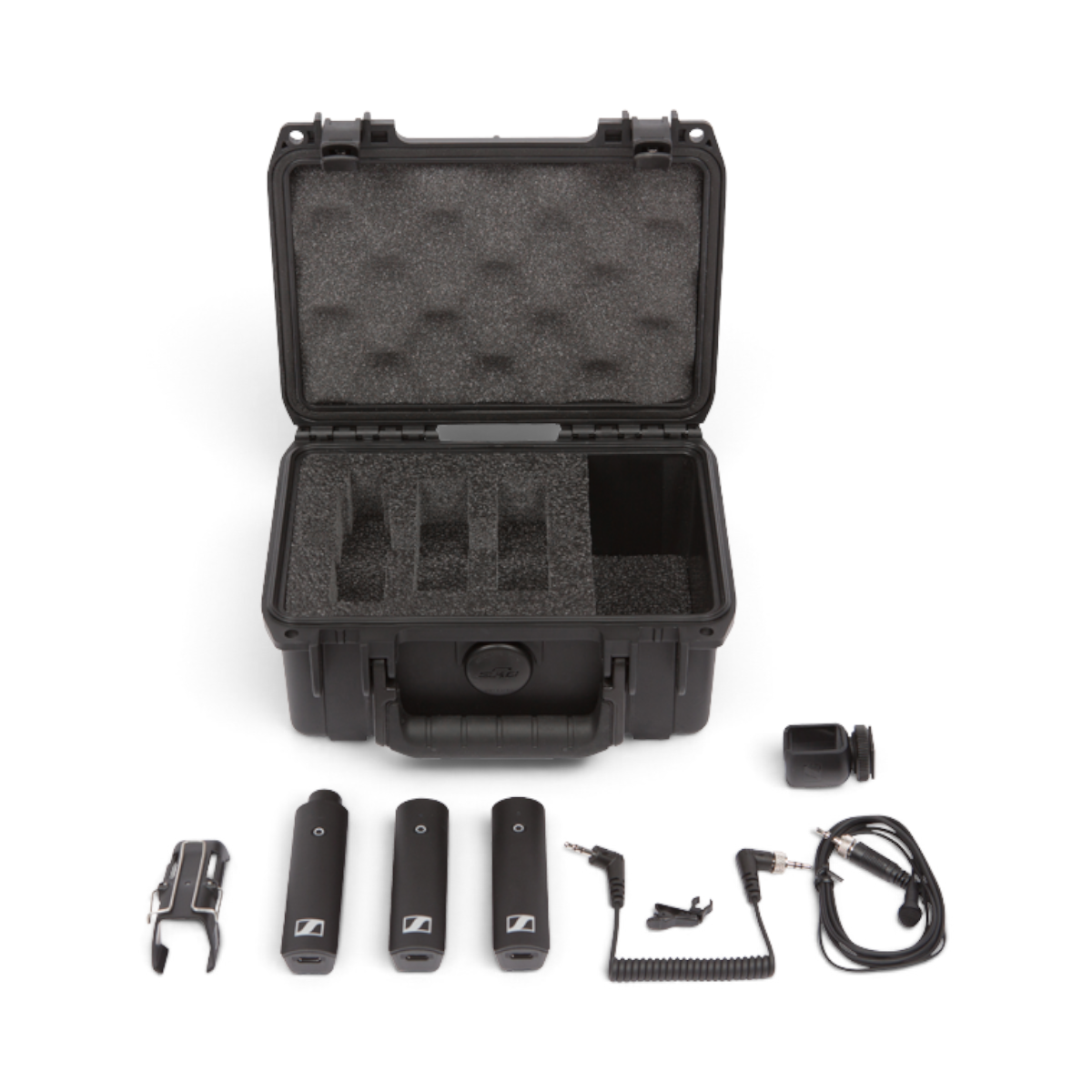 SKB Cases iSeries waterproof hard case with custom foam interior for Sennheiser XSW-D ENG wireless audio system