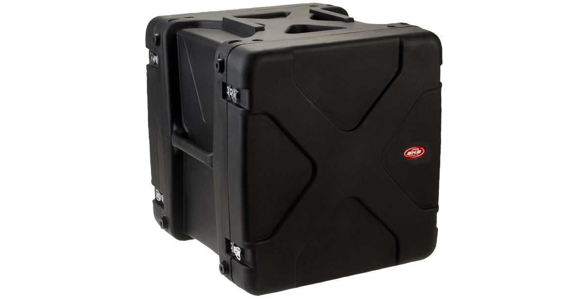 Side view of 20-Inch Shock Rack case featuring molded handles and reinforced corners for easy handling and durability.