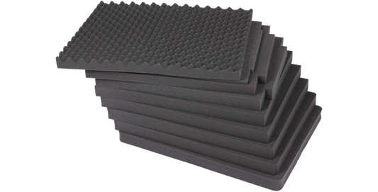 Replacement cubed foam for iSeries 2922-16 case, designed for a snug fit and enhanced shock absorption in single-lid protective cases.