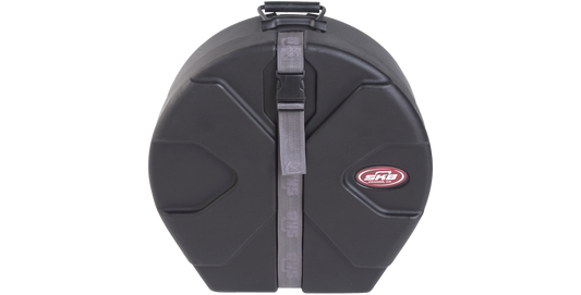 Snare Drum Case - Durable Protection with Roto-Molded Design, featuring a secure strap and SKB logo for reliable drum transport.