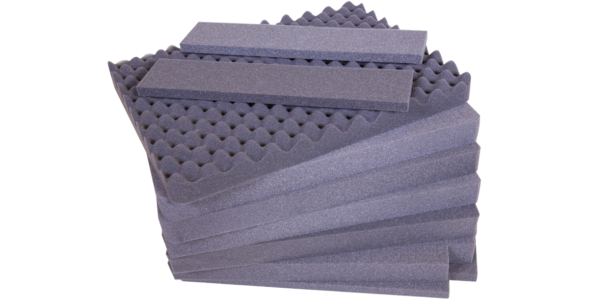 Cubed Foam Replacement for iSeries 2217-12 cases with layered, customizable inserts for secure gear storage. Ideal accessory for single-lid case protection.