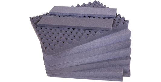 Cubed Foam Replacement for iSeries 2217-12 cases with layered, customizable inserts for secure gear storage. Ideal accessory for single-lid case protection.