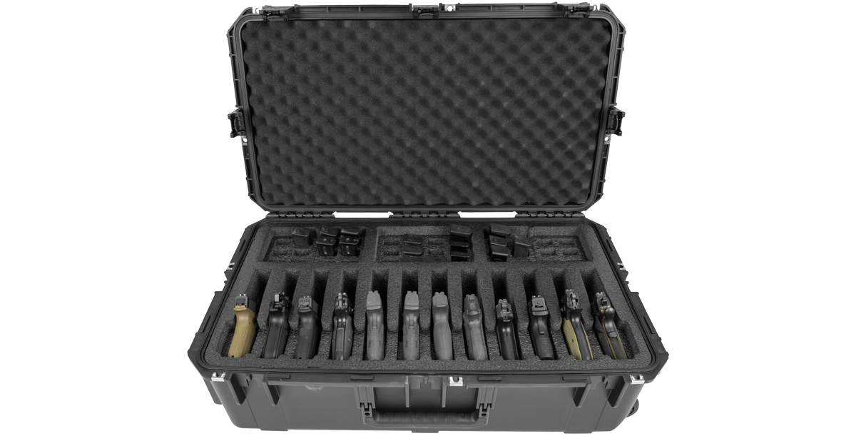 Waterproof Handgun Case - iSeries 3016-10 | 12 Guns Capacity – SKB